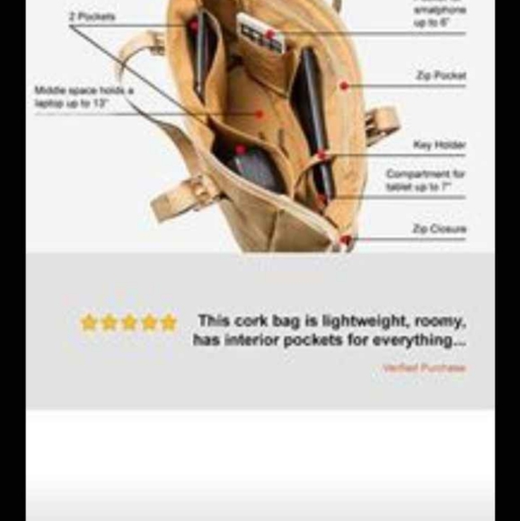 Large Satchel Corker Brand Shoulder Bag & XL Toiletry Bag - Picture 9 of 13